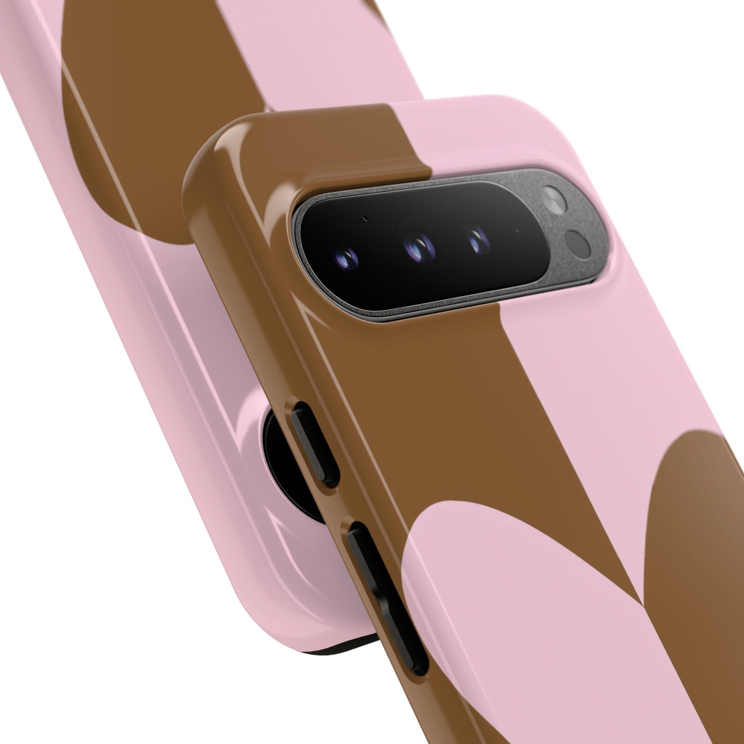 Be Mine in Pink and Brown - iPhone Case, Samsung Galaxy Case, Google Pixel Case