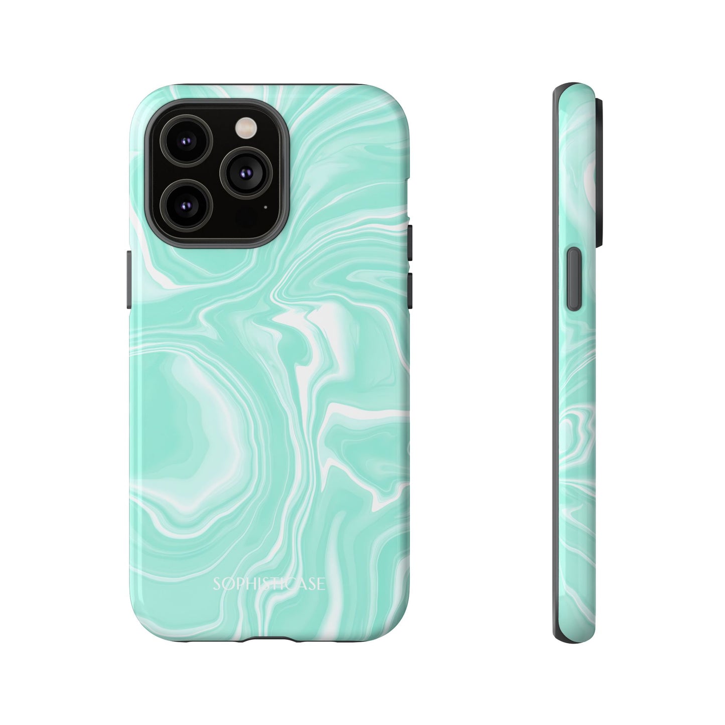 Liquid Dreams in Green - Tough Phone Case