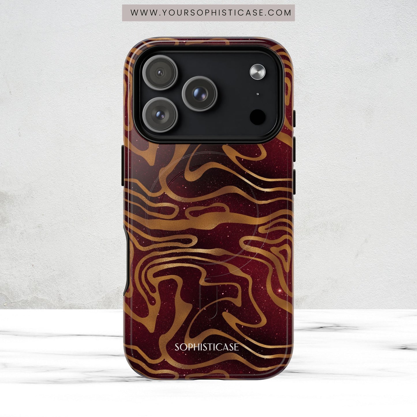 Cosmic Gold in Red - iPhone Magsafe Case