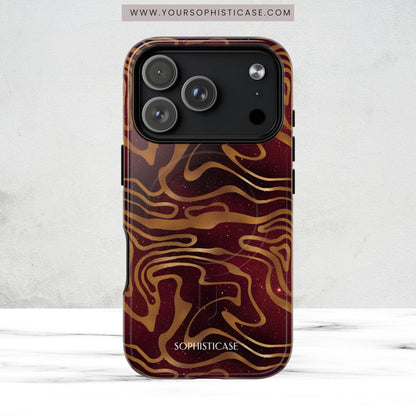 Cosmic Gold in Red - iPhone Magsafe Case