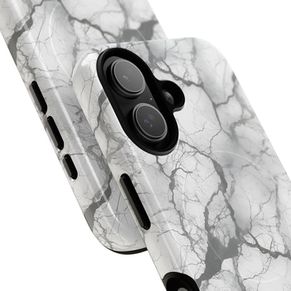Marble Opulence in Charcoal Grey - Magsafe Case