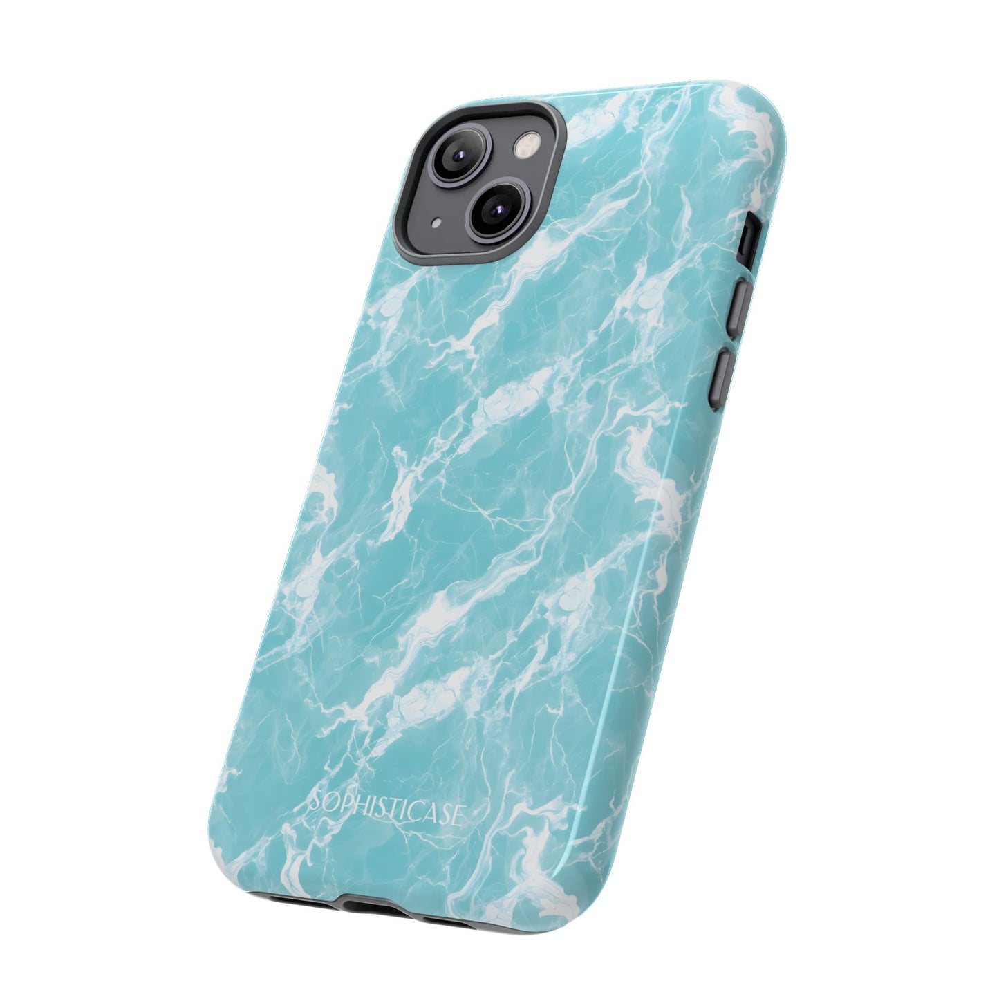 Marble Crush in Aqua - iPhone Case