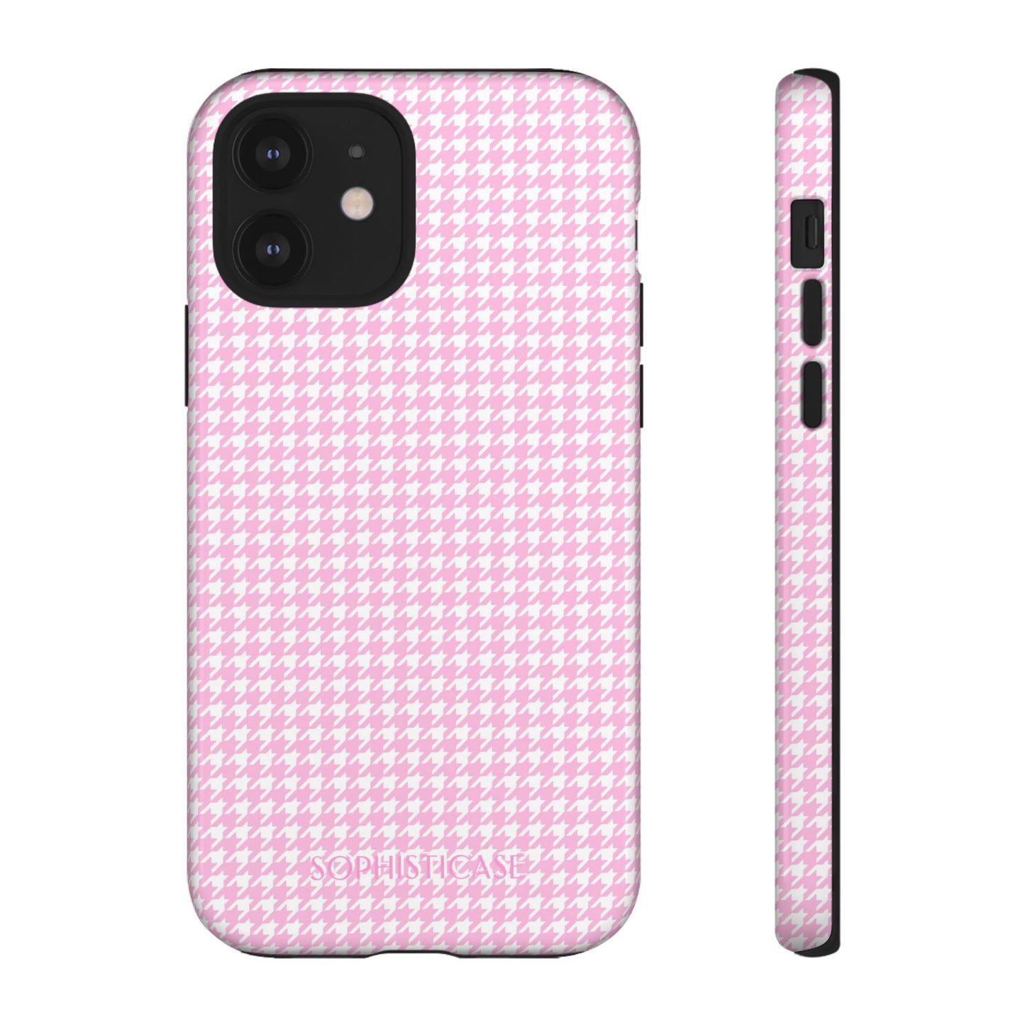 Houndstooth in Pink - iPhone Case, Samsung Galaxy Case, Google Pixel Case
