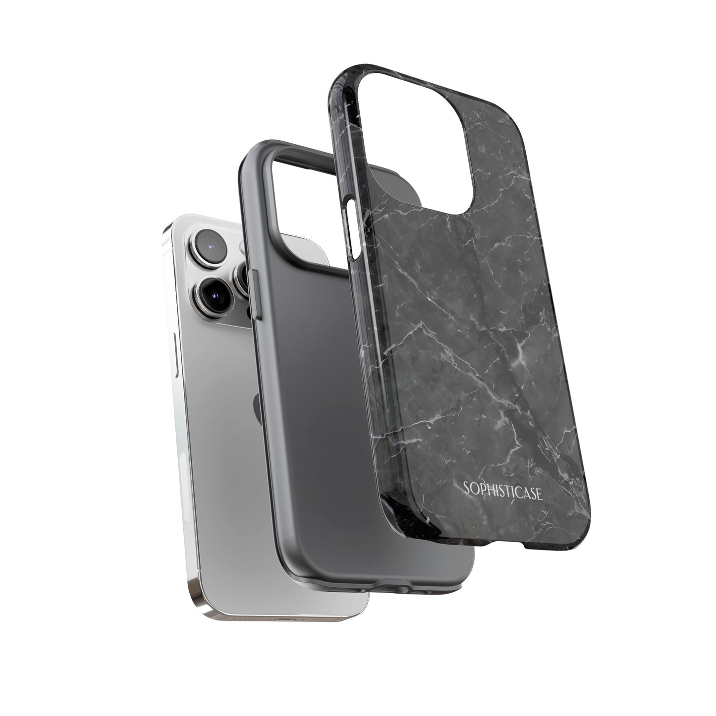 Marble Opulence in Black - iPhone Case, Samsung Galaxy Case, Google Pixel Case