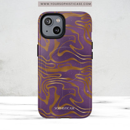 Cosmic Gold in Purple - iPhone Magsafe Case