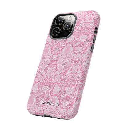 Luxe Lace in Pink - Tough Phone Case