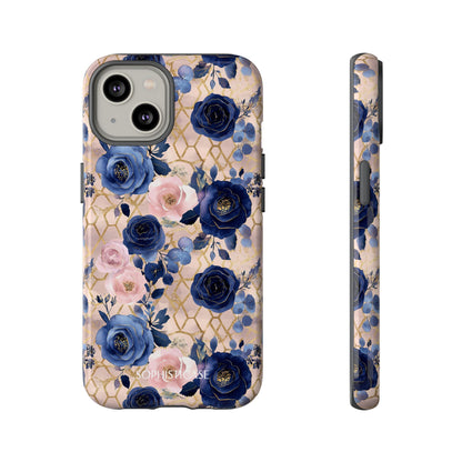 Royal Floral in Navy Blush - Tough Phone Case
