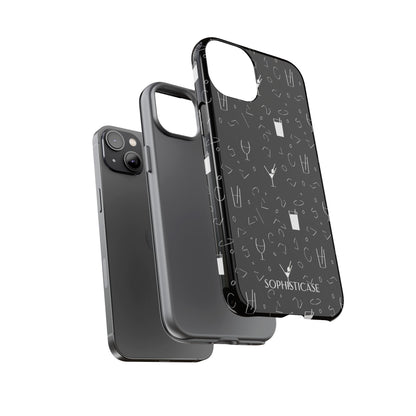 Cocktail Hour in Black - Tough Phone Case for iPhone