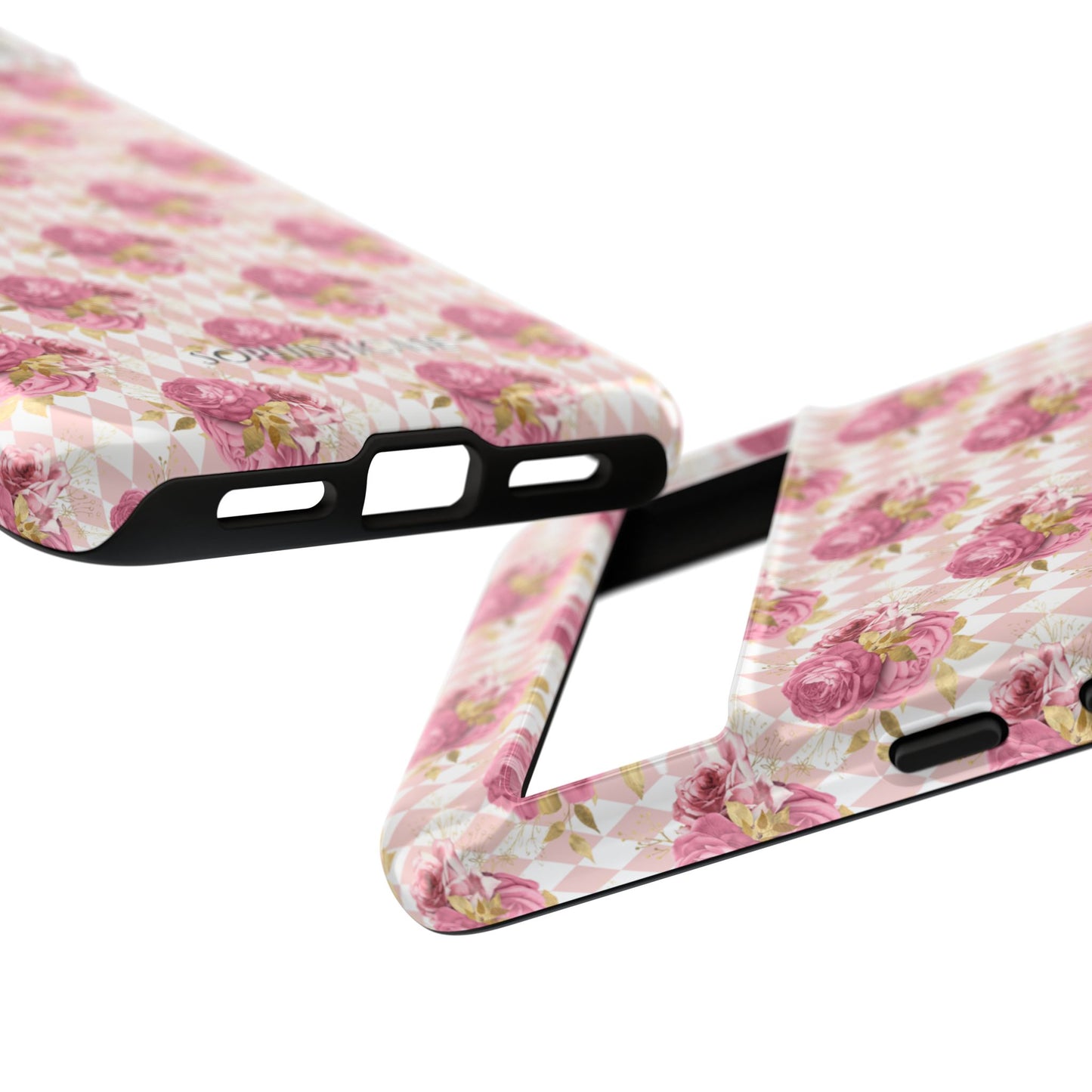 Rose Diamond Romance in Sienna - Tough Phone Case