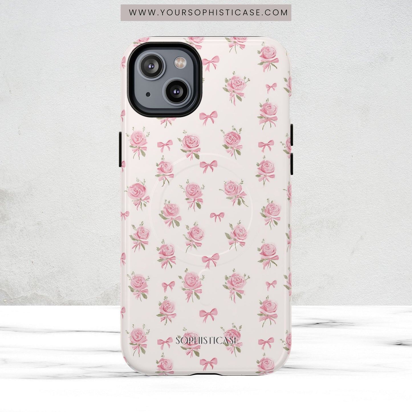 The Sweetest Thing in Coquette Roses and Bows - iPhone Magsafe Case