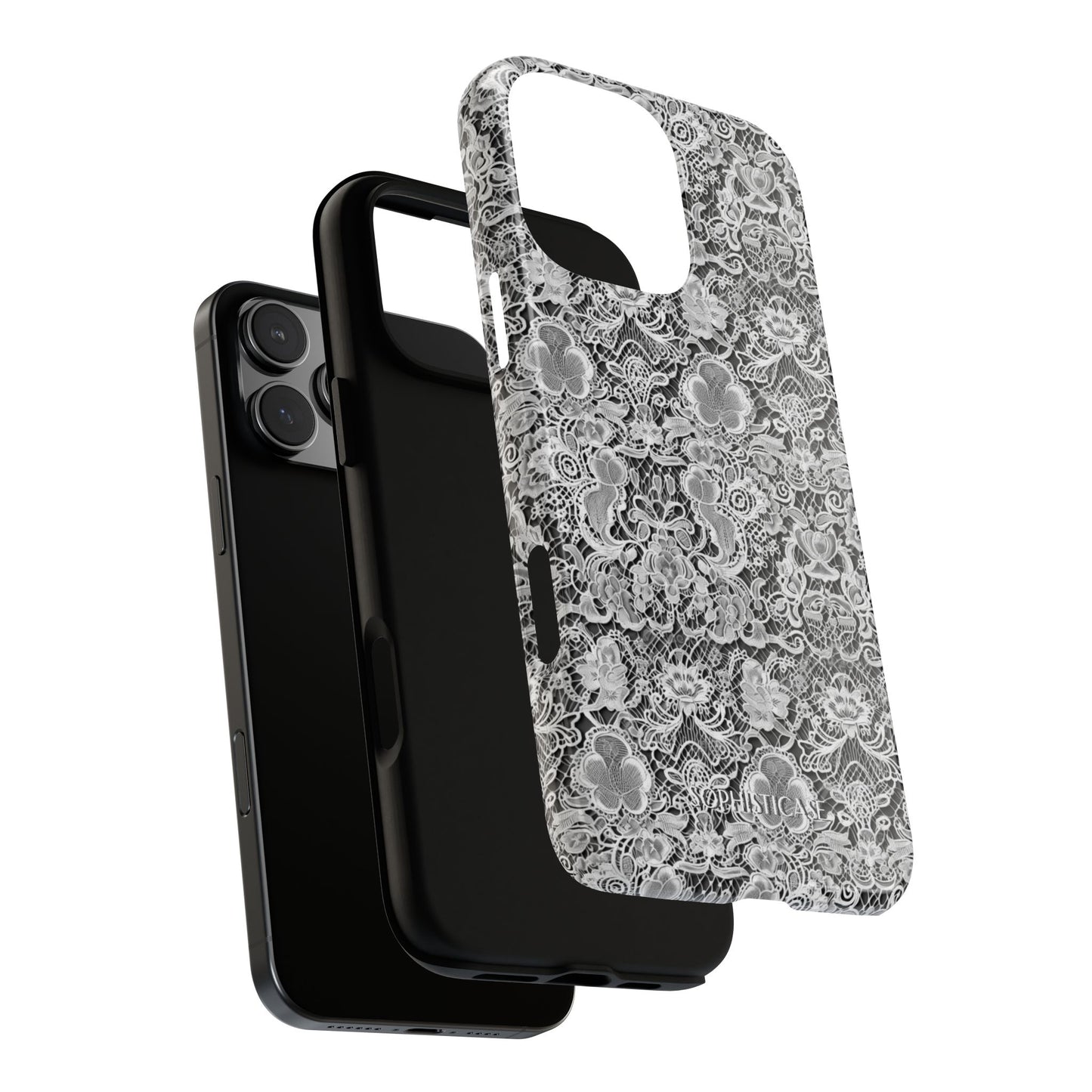 Luxe Lace in Black - Tough Phone Case