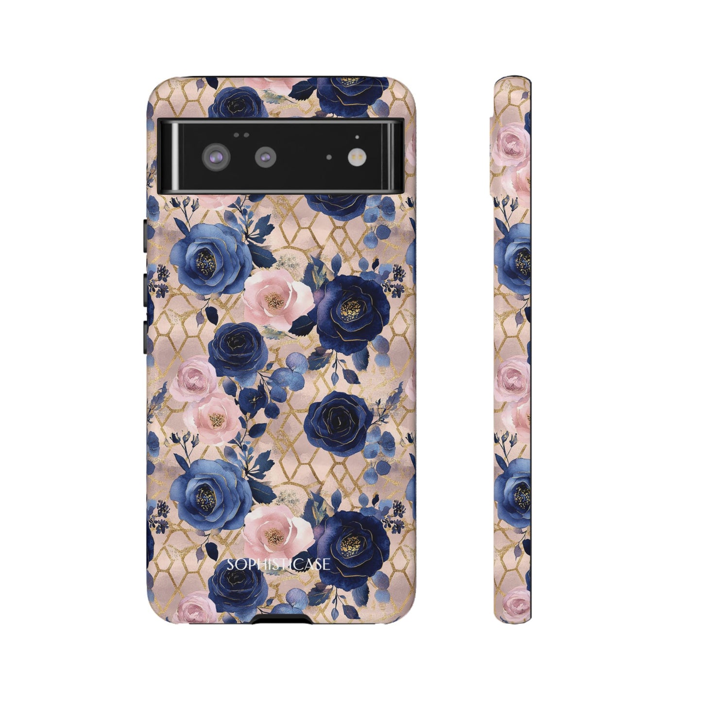 Royal Floral in Navy Blush - Tough Phone Case