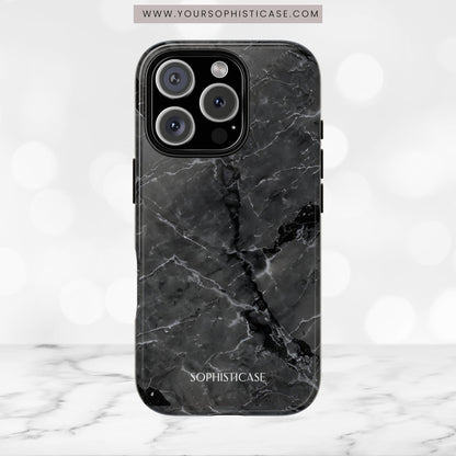 Marble Opulence in Black - iPhone Case, Samsung Galaxy Case, Google Pixel Case