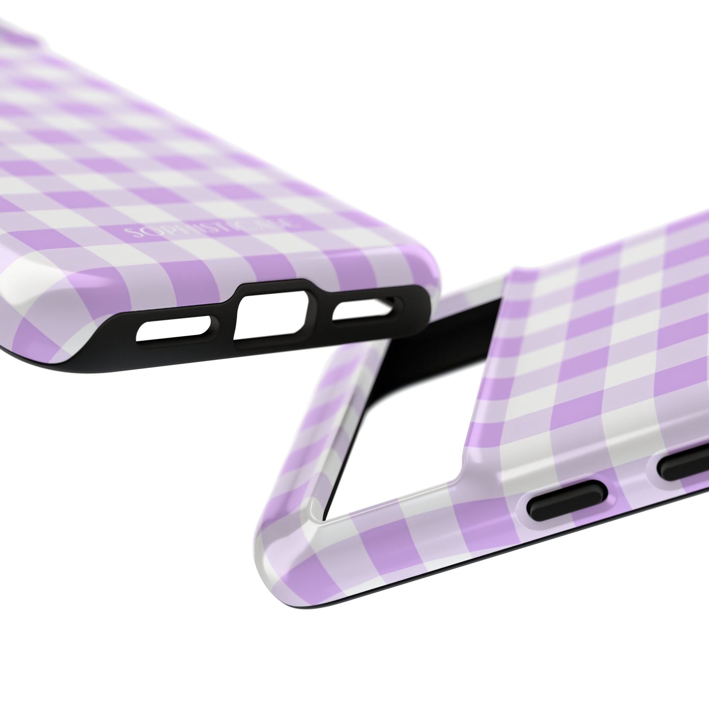 Gingham in Purple - iPhone Case, Samsung Galaxy Case, Google Pixel Case