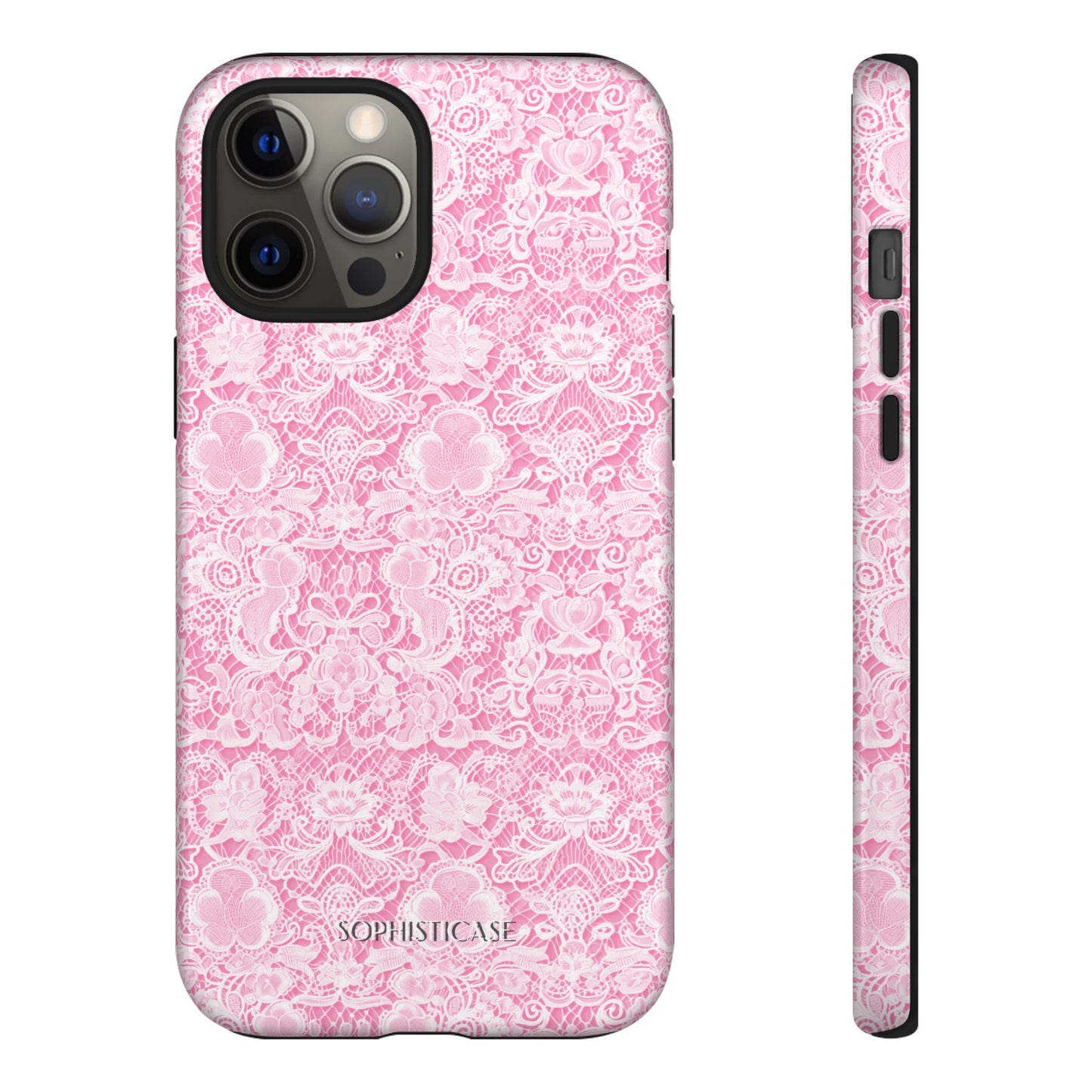 Luxe Lace in Pink - iPhone Case, Samsung Galaxy Case, Google Pixel Case