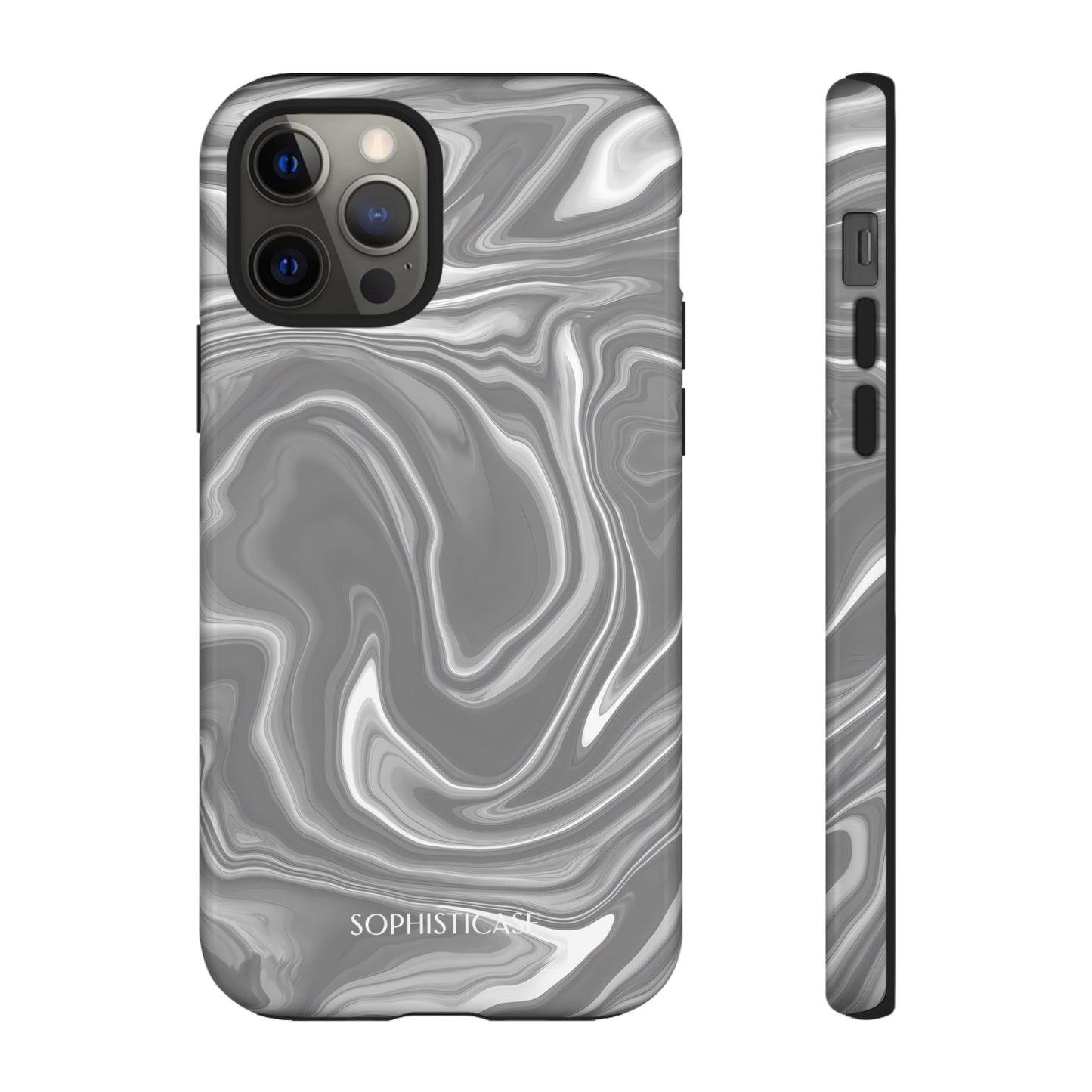 Liquid Dreams in Charcoal - iPhone Case