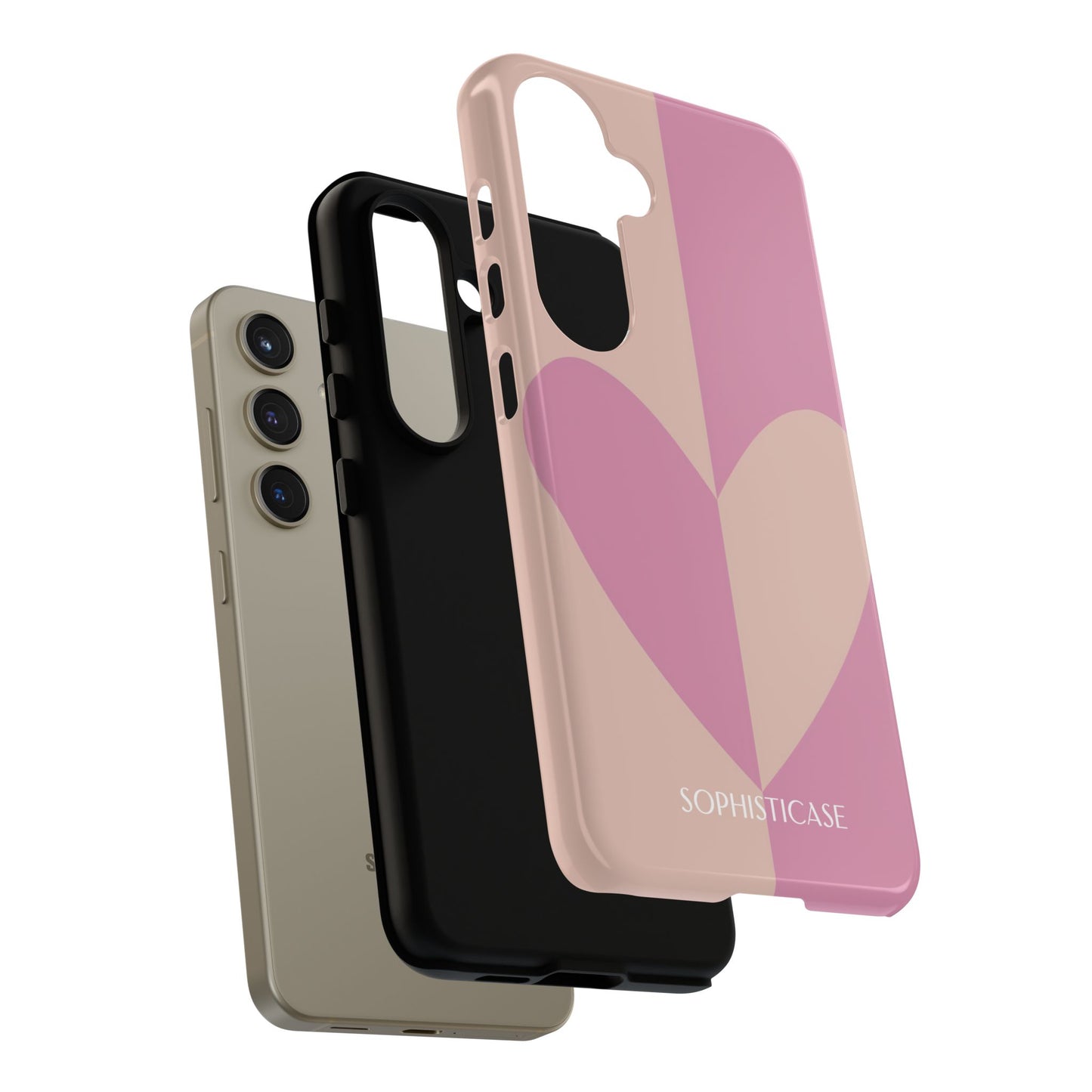 Be Mine in Pink and Brown - iPhone Case, Samsung Galaxy Case, Google Pixel Case