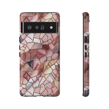 Rose' Runway in Pink Mosaic - Tough Phone Case