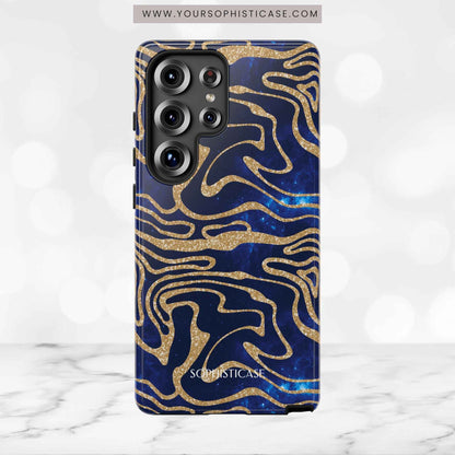 Cosmic Zebra in Blue - iPhone Case, Samsung Galaxy Case, Google Pixel Case