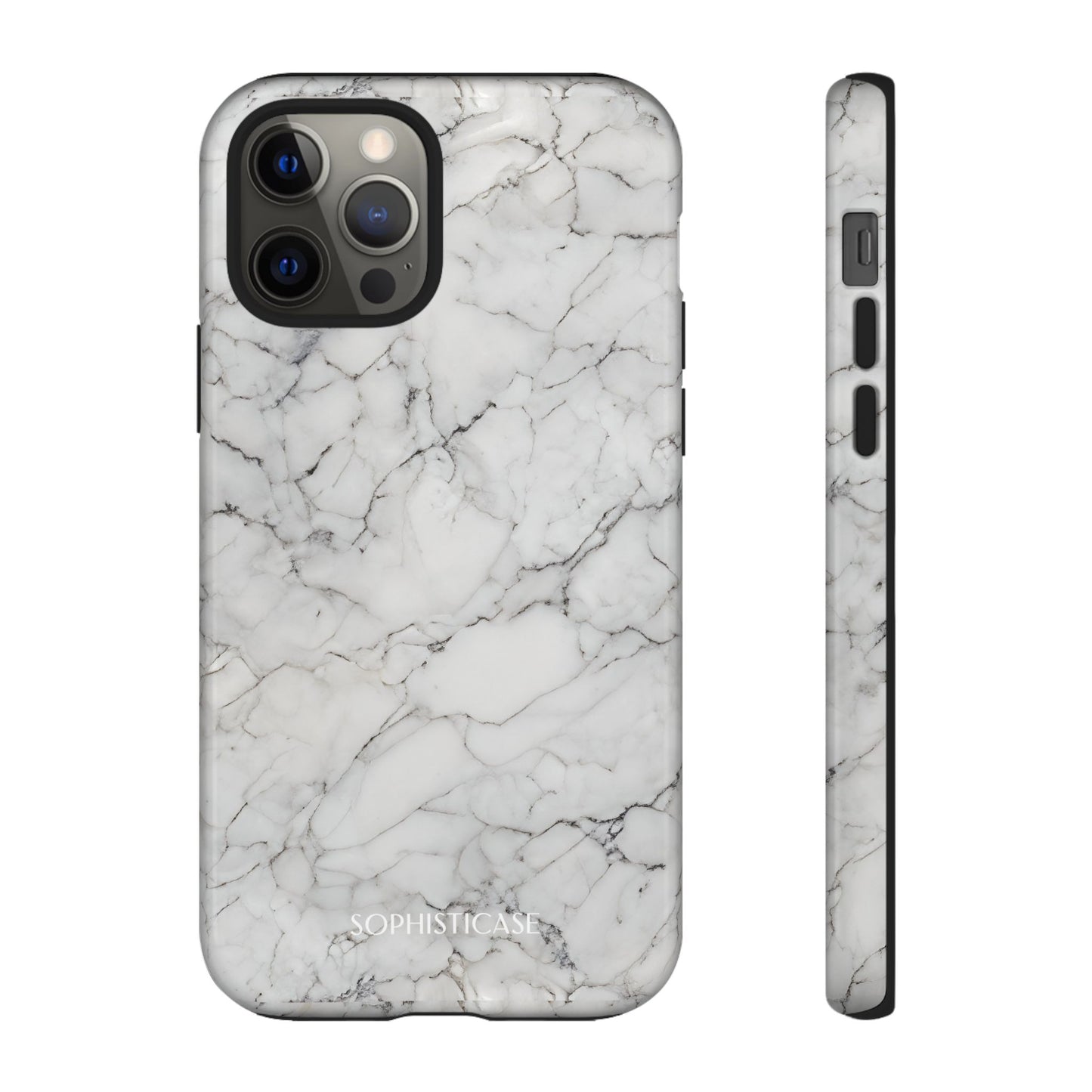 Marble Opulence in White - iPhone Case, Samsung Galaxy Case, Google Pixel Case