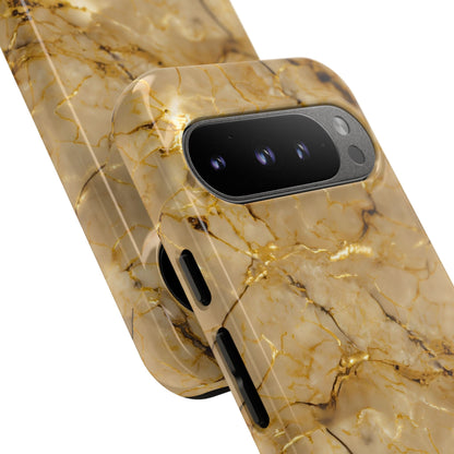 Marble Opulence in Gold - iPhone Case, Samsung Galaxy Case, Google Pixel Case