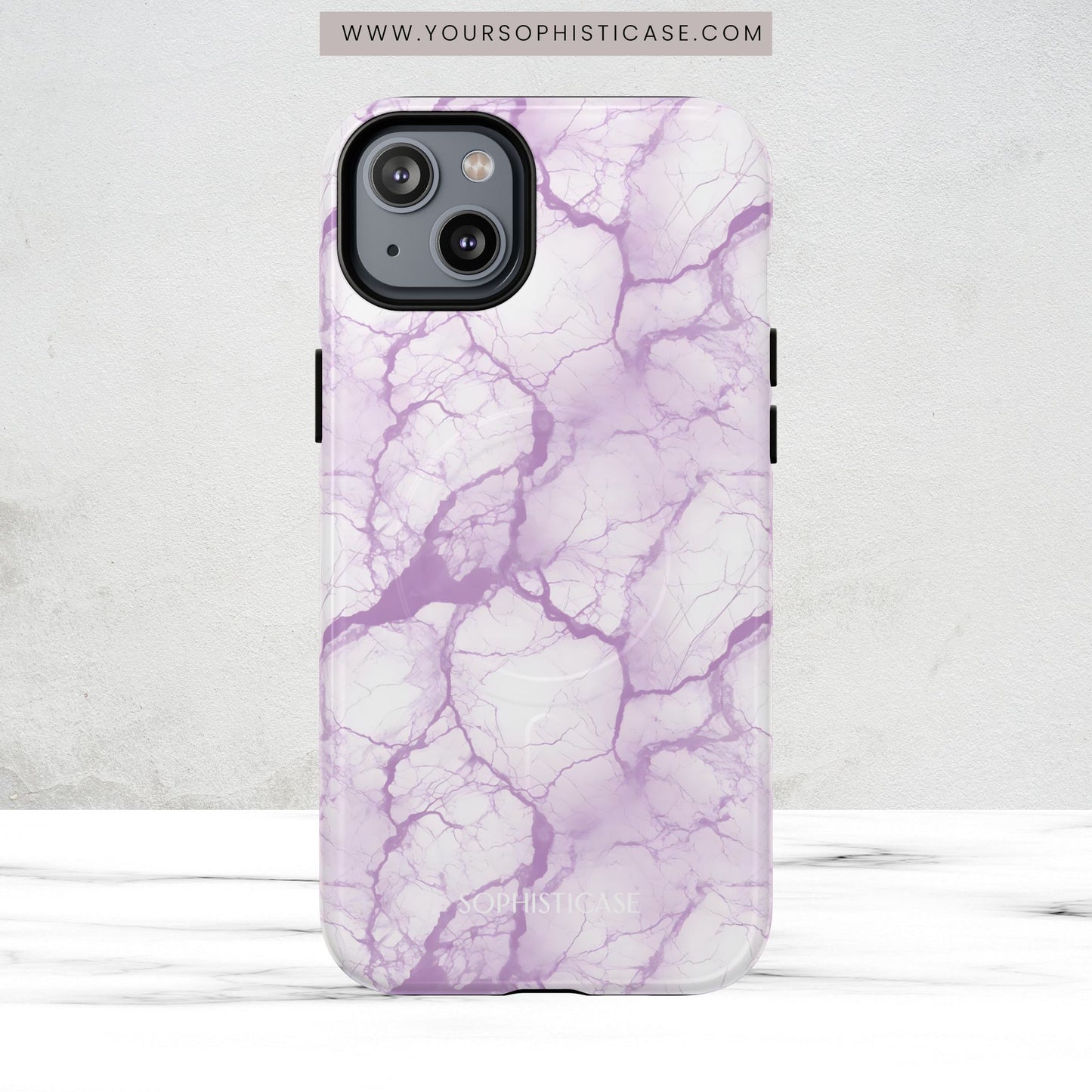 Marble Opulence in Purple - Magsafe Case