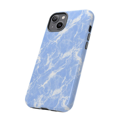 Marble Crush in Blue - Tough Phone Case