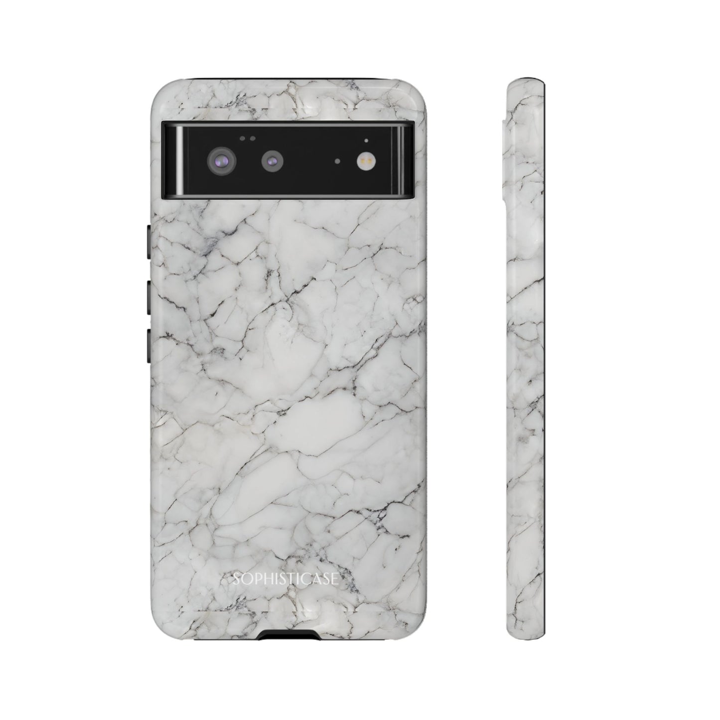 Marble Opulence in White - iPhone Case, Samsung Galaxy Case, Google Pixel Case