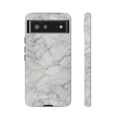Marble Opulence in White - iPhone Case, Samsung Galaxy Case, Google Pixel Case