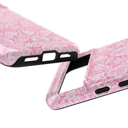 Luxe Lace in Pink - Tough Phone Case