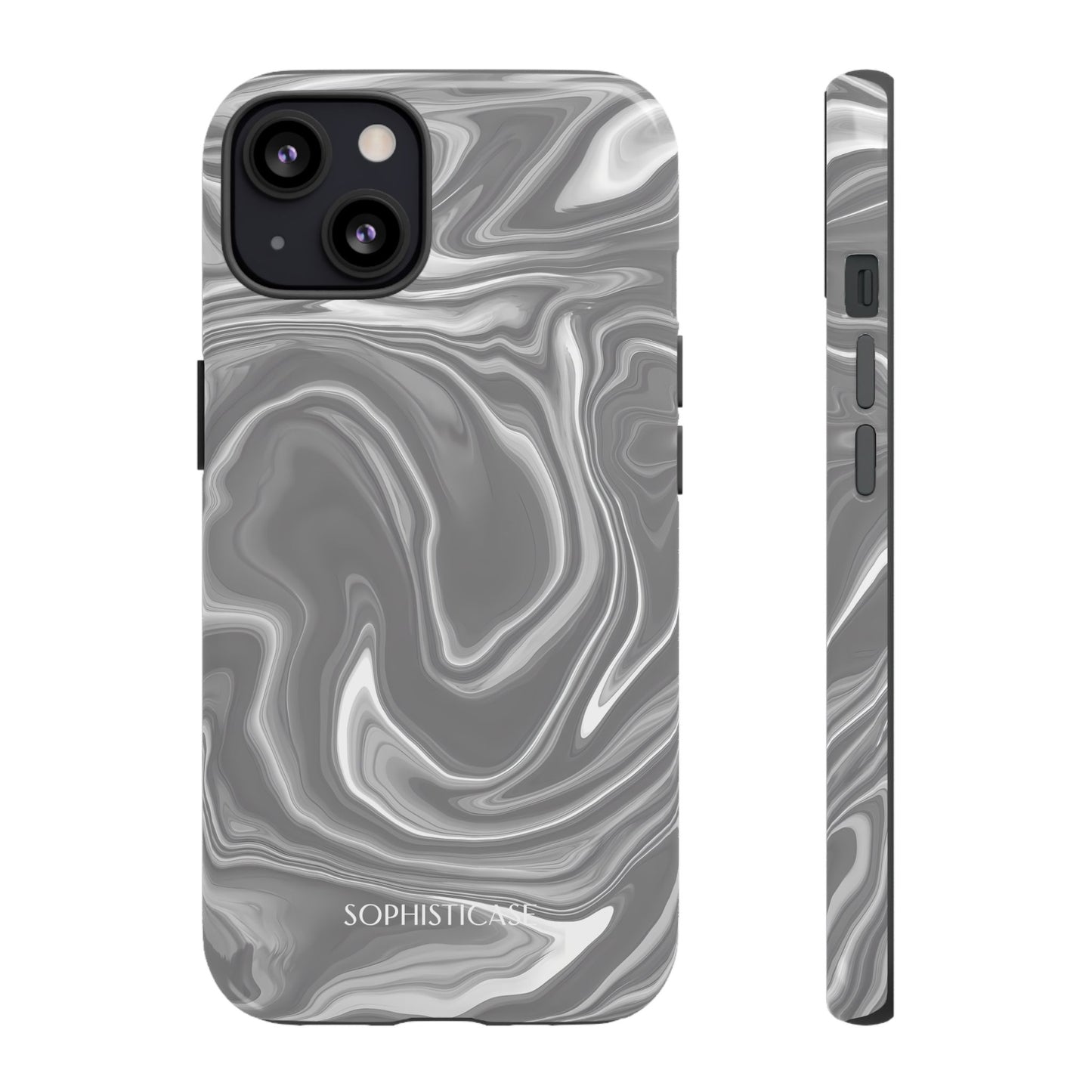 Liquid Dreams in Charcoal - Tough Phone Case