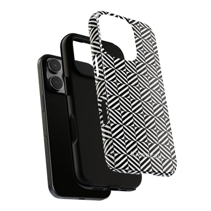 Illusions in Black - iPhone Case