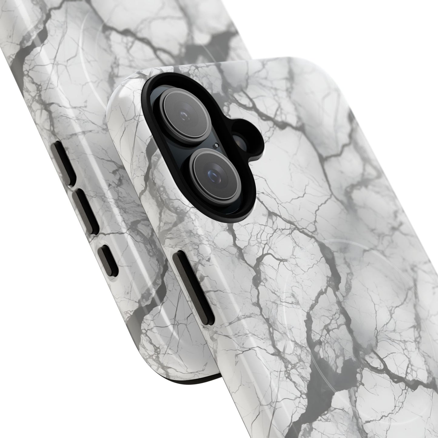 Marble Opulence in Charcoal Grey - Magsafe Case