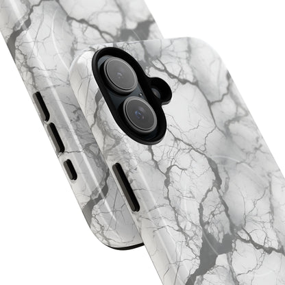 Marble Opulence in Charcoal Grey - Magsafe Case