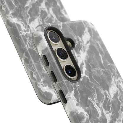 Marble Crush in Charcoal Grey - Tough Phone Case