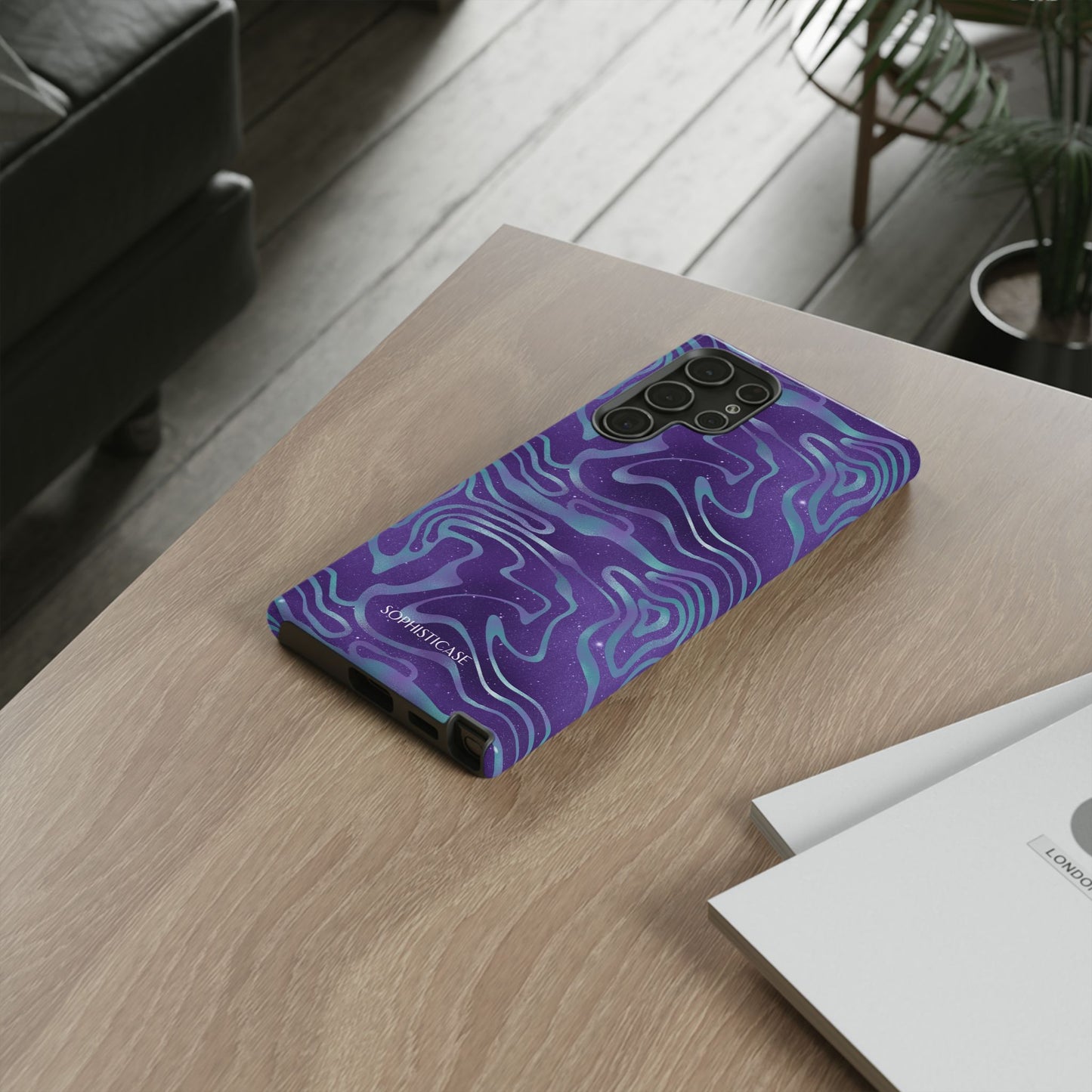 Cosmic Gold in Blue & Purple - iPhone Case, Samsung Galaxy Case, Google Pixel Case