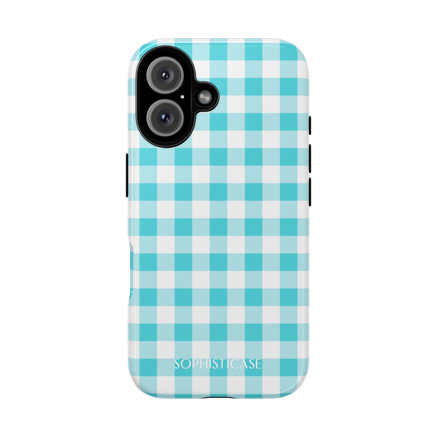 Tough Case - Gingham in Aqua