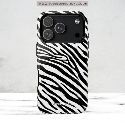 Dark Thoughts in Urban Zebra - iPhone Magsafe Case