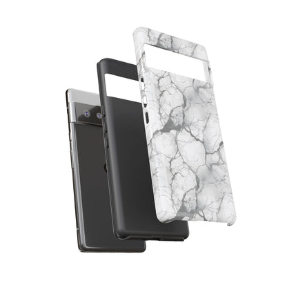 Marble Opulence in Charcoal Grey - Tough Phone Case