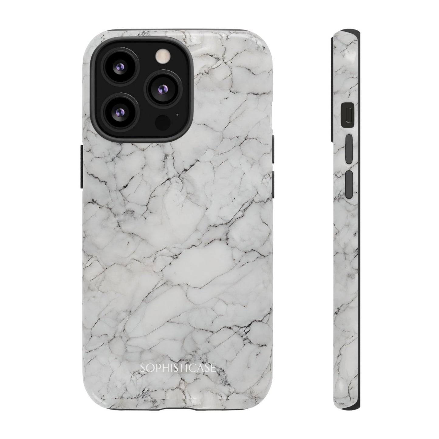 Marble Opulence in White - iPhone Case, Samsung Galaxy Case, Google Pixel Case