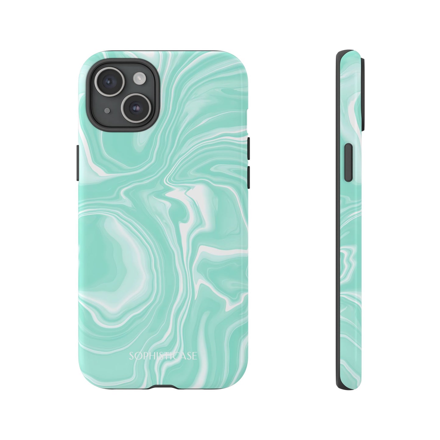 Liquid Dreams in Green - Tough Phone Case