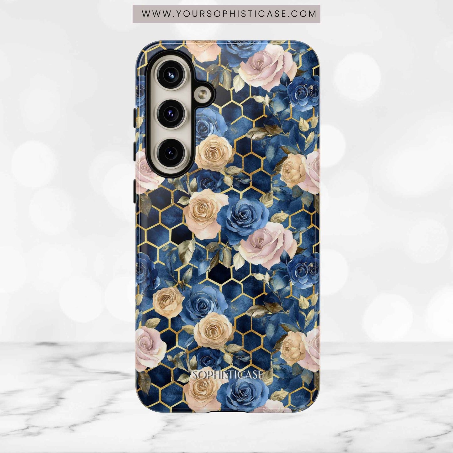 Royal Floral in Midnight Rose - Tough Phone Case