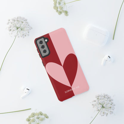 Be Mine in Red and Pink - iPhone Case, Samsung Galaxy Case, Google Pixel Case