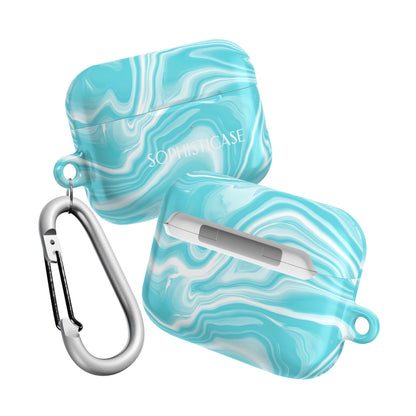 AirPod Cases - Liquid Dreams in Aqua
