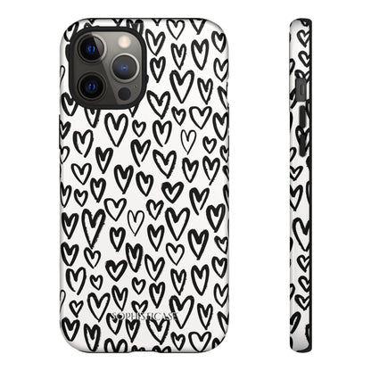 Dark Thoughts in Urban Heart - Tough Phone Case