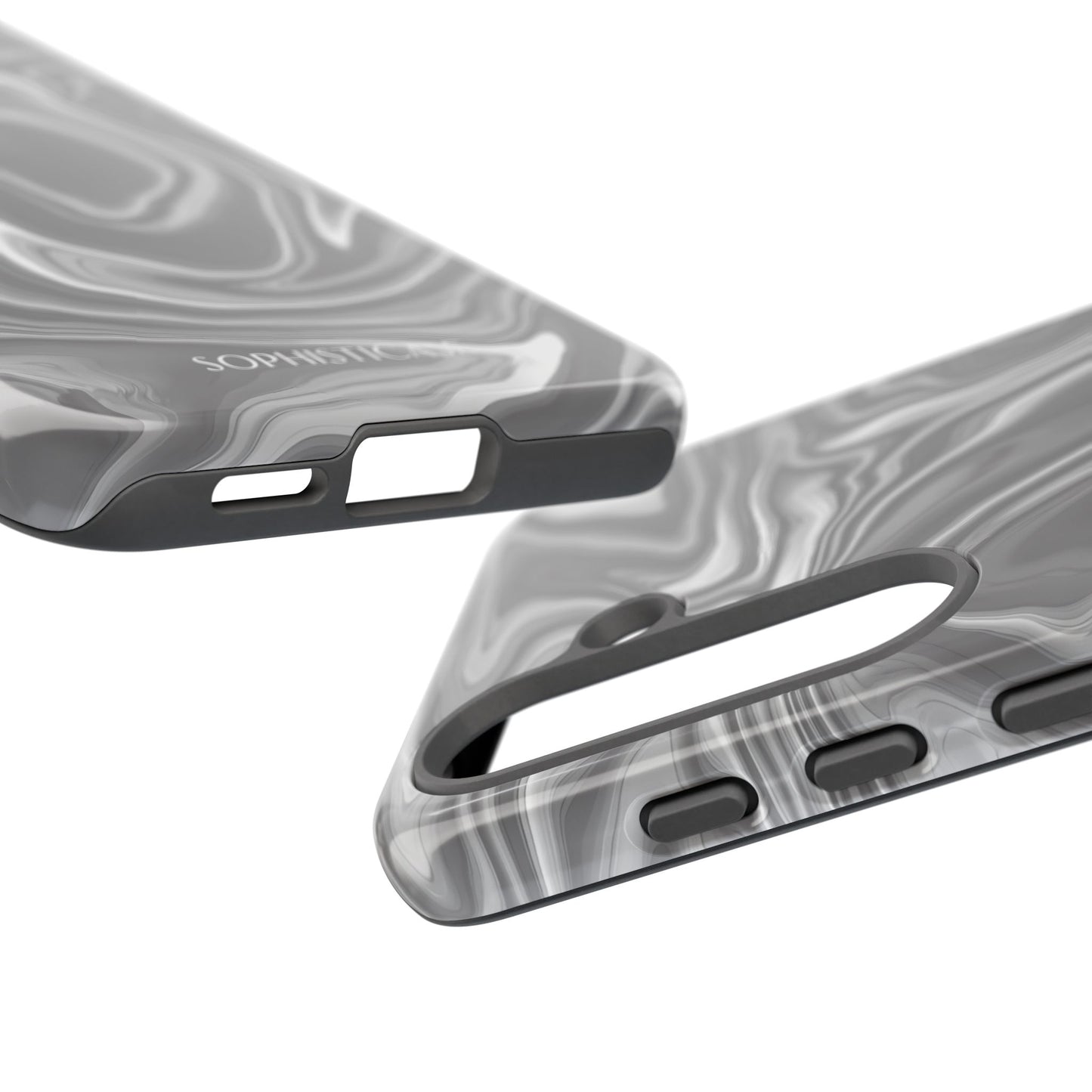 Liquid Dreams in Charcoal - Tough Phone Case
