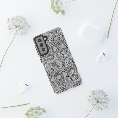 Luxe Lace in Black - Tough Phone Case