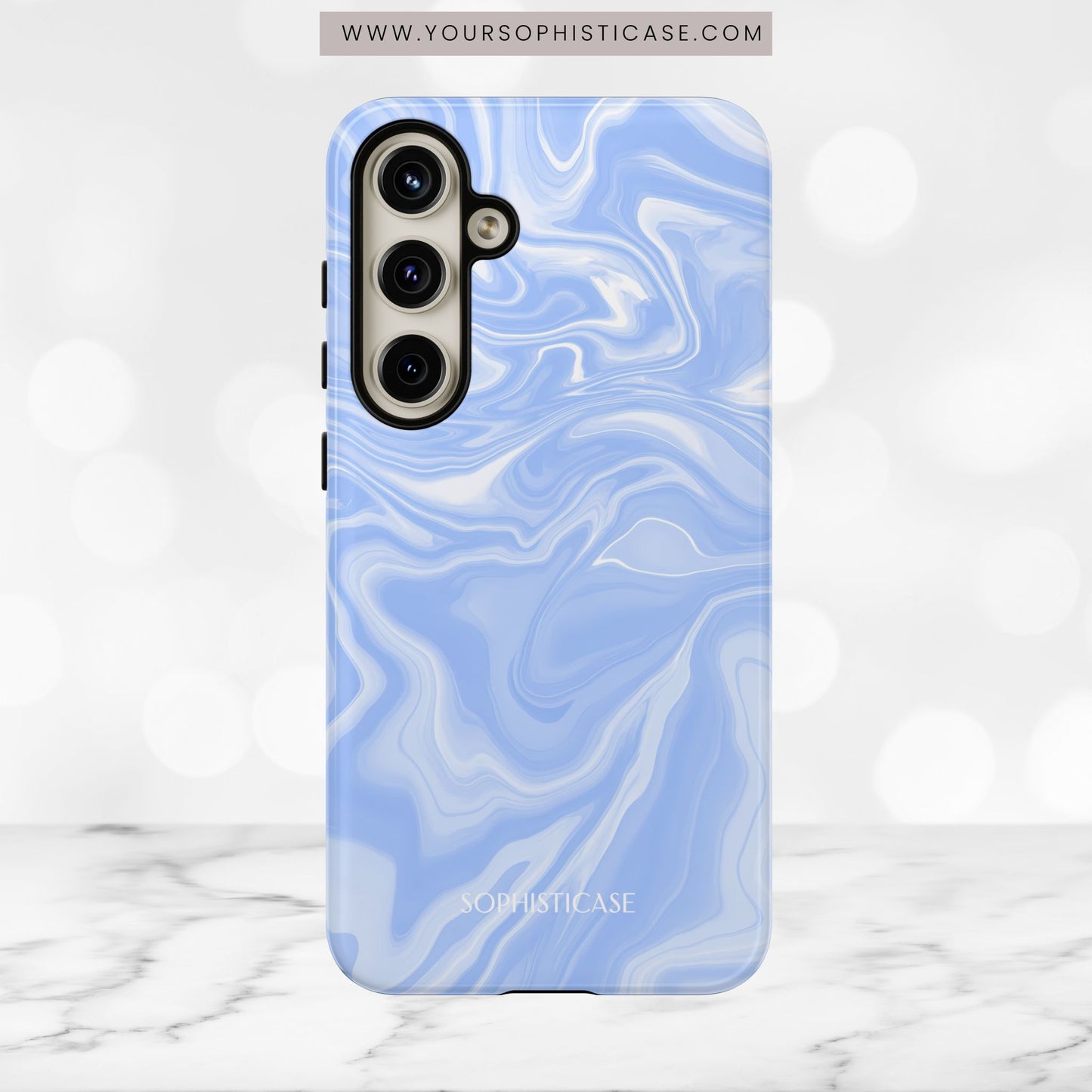 Liquid Dreams in Smoke Blue - Tough Phone Case