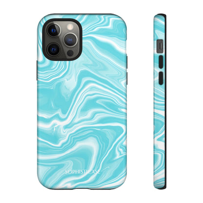 Liquid Dreams in Aqua - iPhone Case