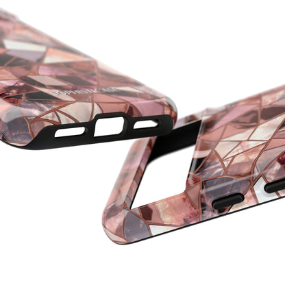 Rose' Runway in Merlot Mosaic - Tough Phone Case